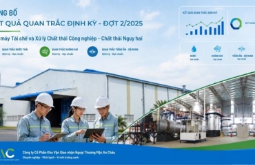  Công bố Kết quả quan trắc định kỳ Nhà máy Đợt 2 Năm 2025 của Công ty Mộc An Châu