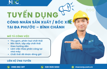 Tuyển Gấp Công Nhân Sản Xuất / Công Nhân Bốc Xếp Tại Đa Phước, Bình Chánh