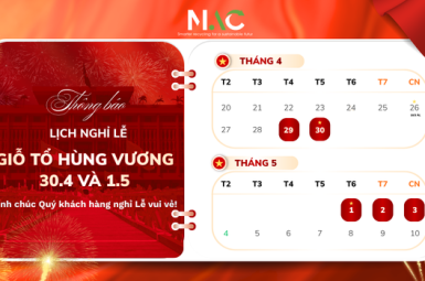 THÔNG BÁO LỊCH NGHỈ LỄ GIỖ TỔ HÙNG VƯƠNG, 30/4 VÀ 01/5 NĂM 2026