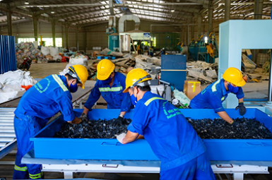công nghệ Phân xưởng tái chế nhựa