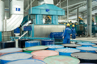 Phân xưởng xúc rửa bao bì cứng