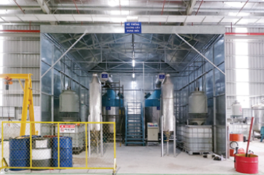 Phân xưởng tái chế dung môi thải