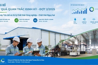  Công bố Kết quả quan trắc định kỳ Nhà máy Đợt 2 Năm 2025 của Công ty Mộc An Châu