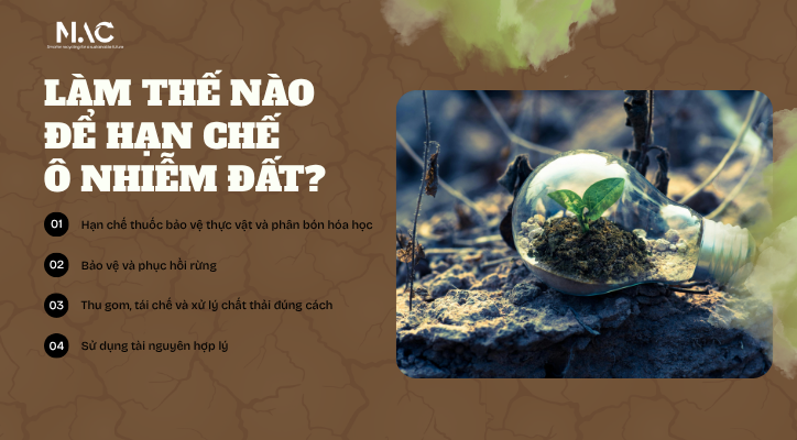 Làm thế nào để hạn chế ô nhiễm đất?