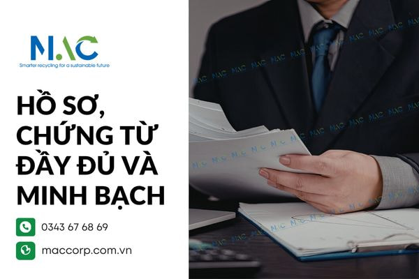 Hồ sơ, chứng từ đầy đủ và minh bạch