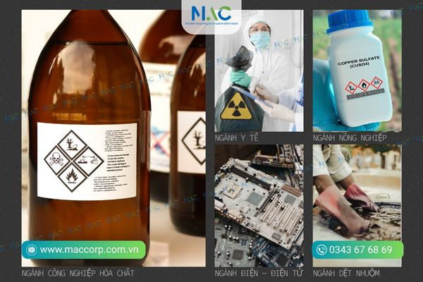 Danh mục chất thải nguy hại tiêu biểu