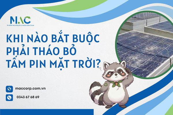 Khi nào bắt buộc phải tháo bỏ tấm pin mặt trời?