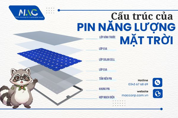 Cấu tạo tấm pin năng lượng mặt trời
